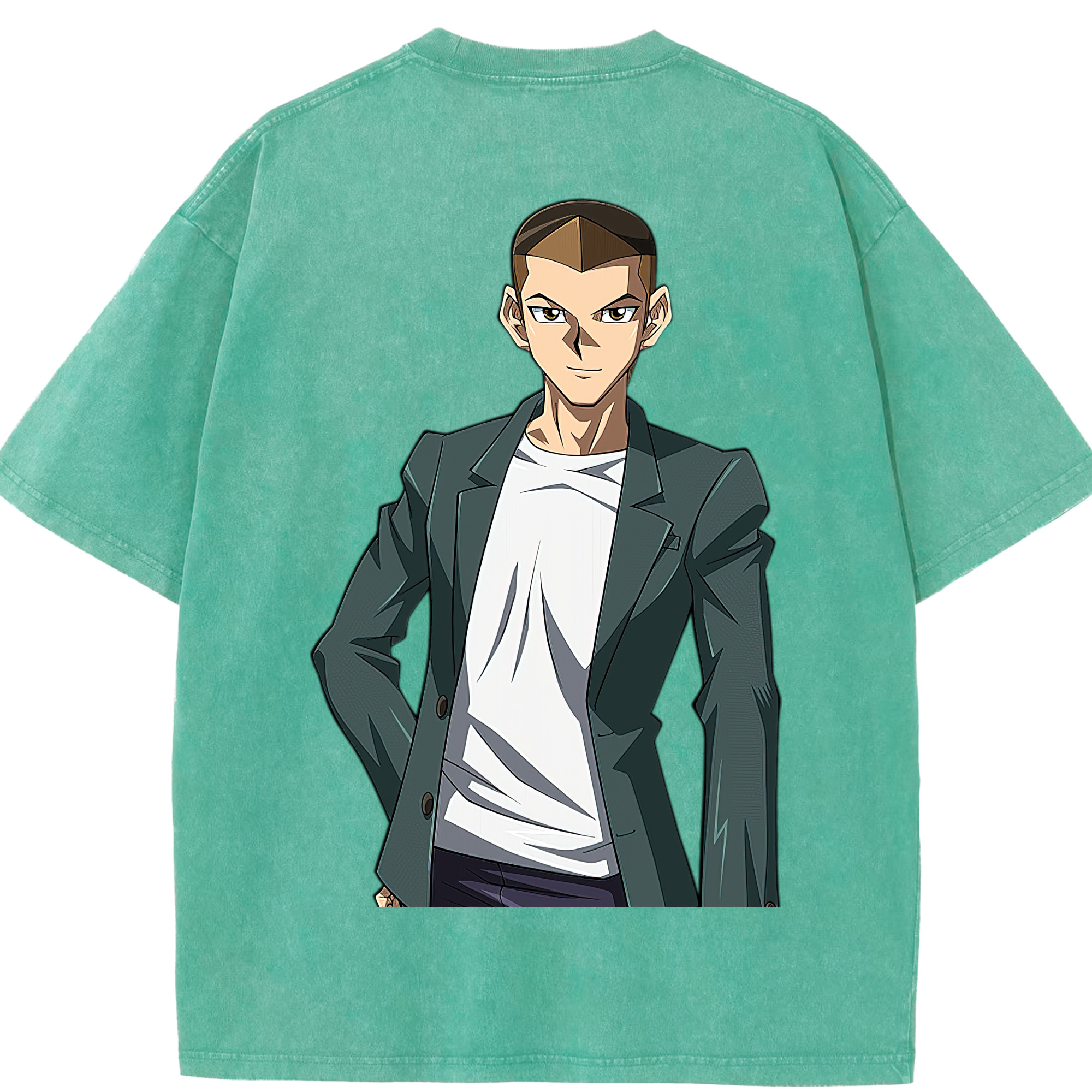 （画像用） 遊☆戯☆王 Yu-Gi-Oh! 綿100% ヴィンテージ風 半袖Tシャツ（背面プリント）